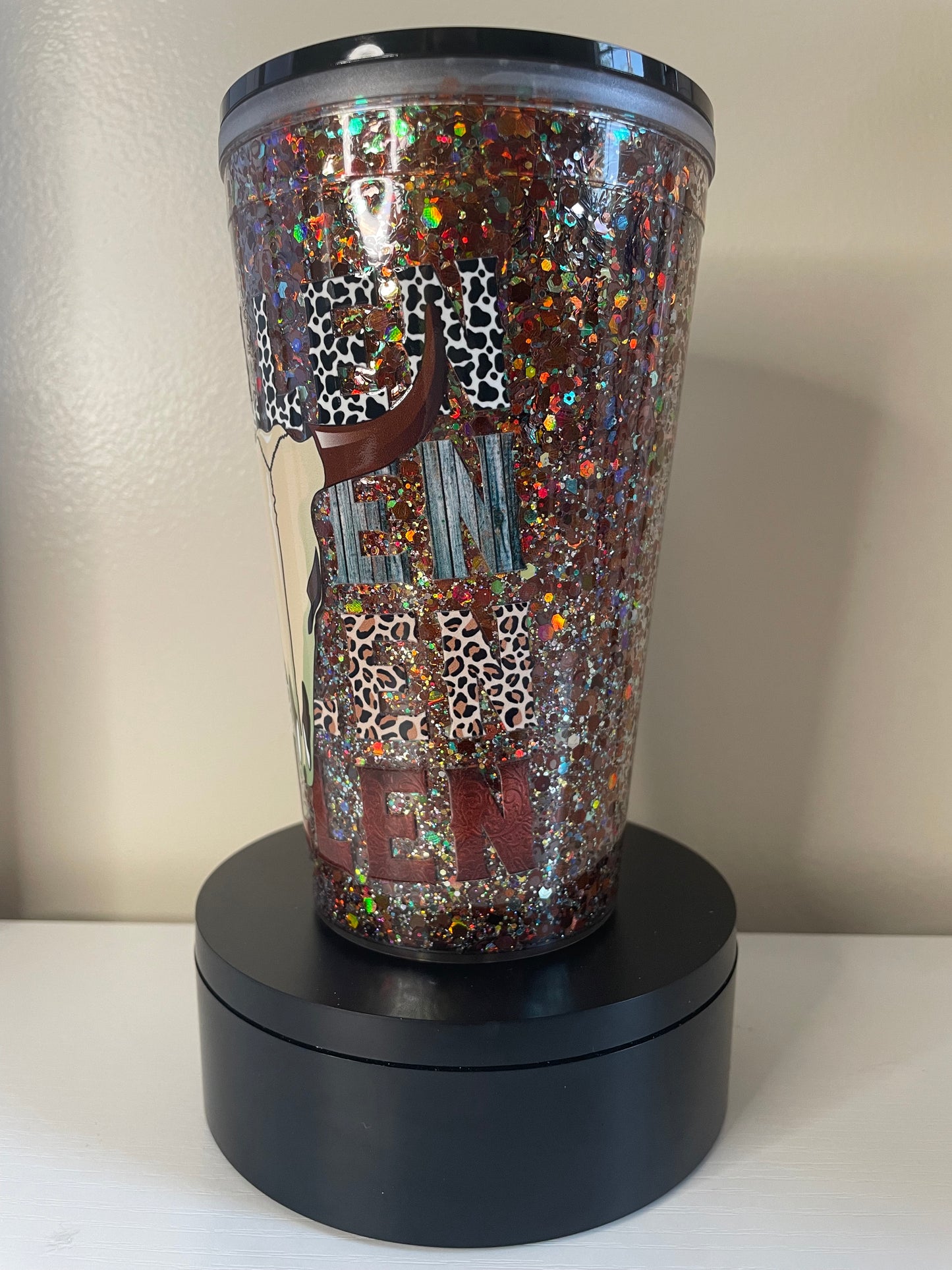 Country 16oz Glitter Globe Tumbler