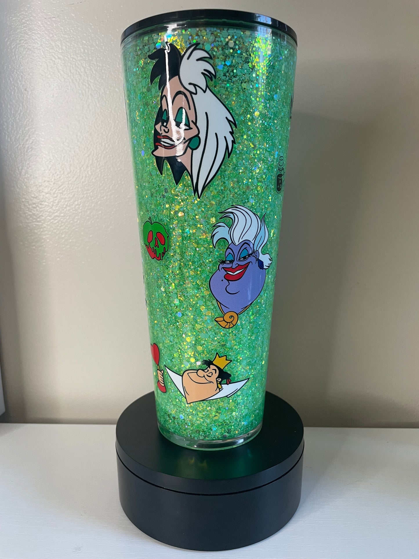 Villains 24oz Glow Snowglobe Tumbler