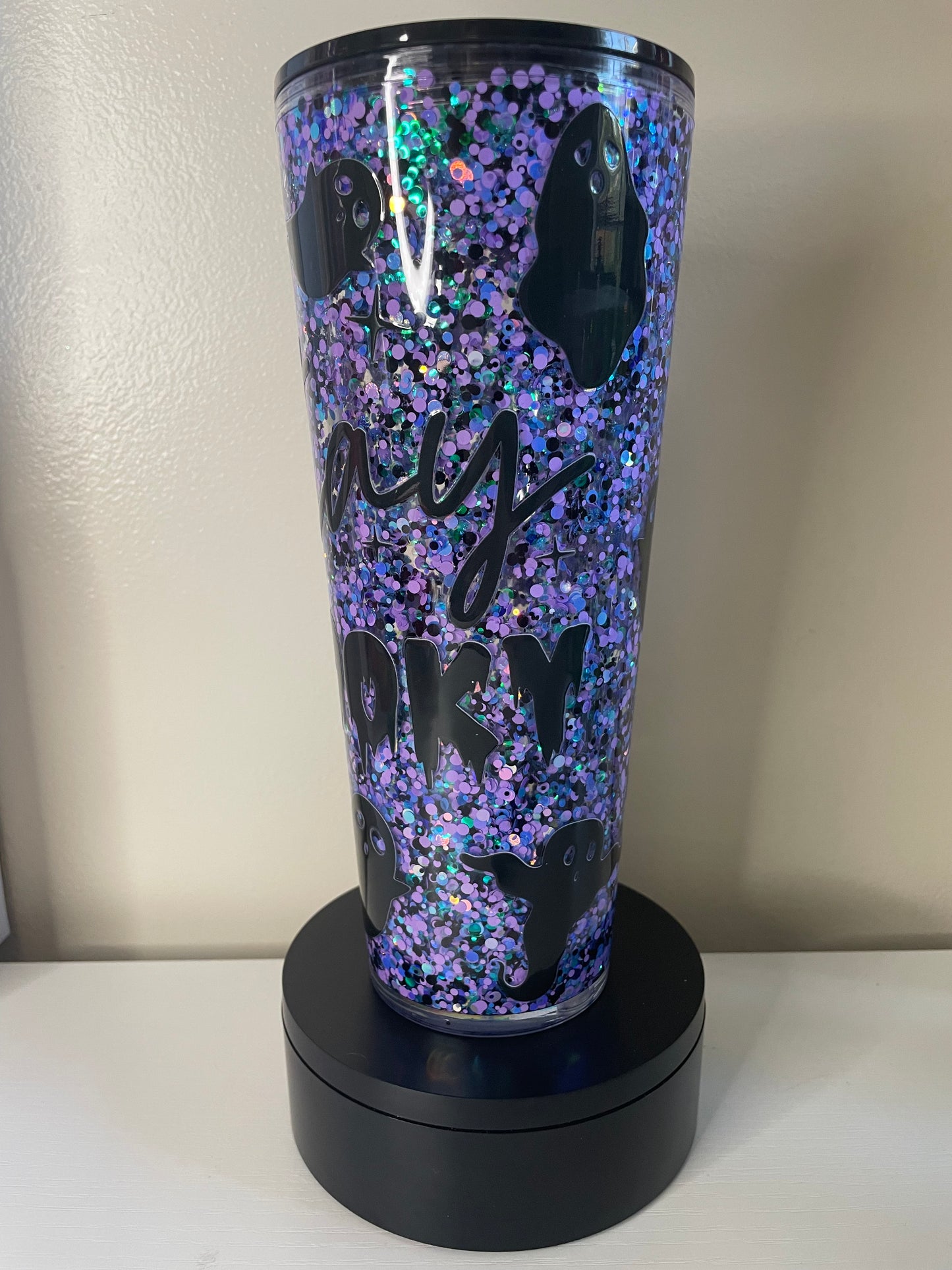 Stay Spooky 24oz Snowglobe tumbler