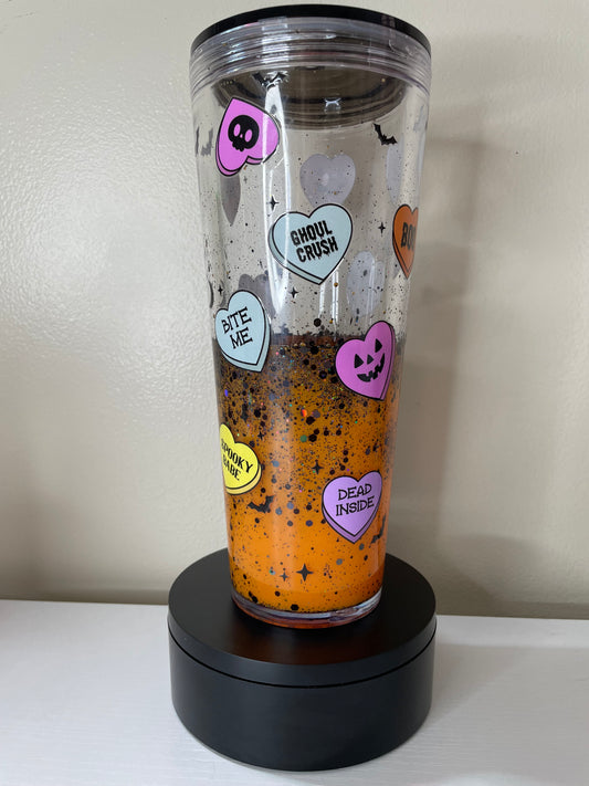 Halloween hearts 24oz lava flow tumbler