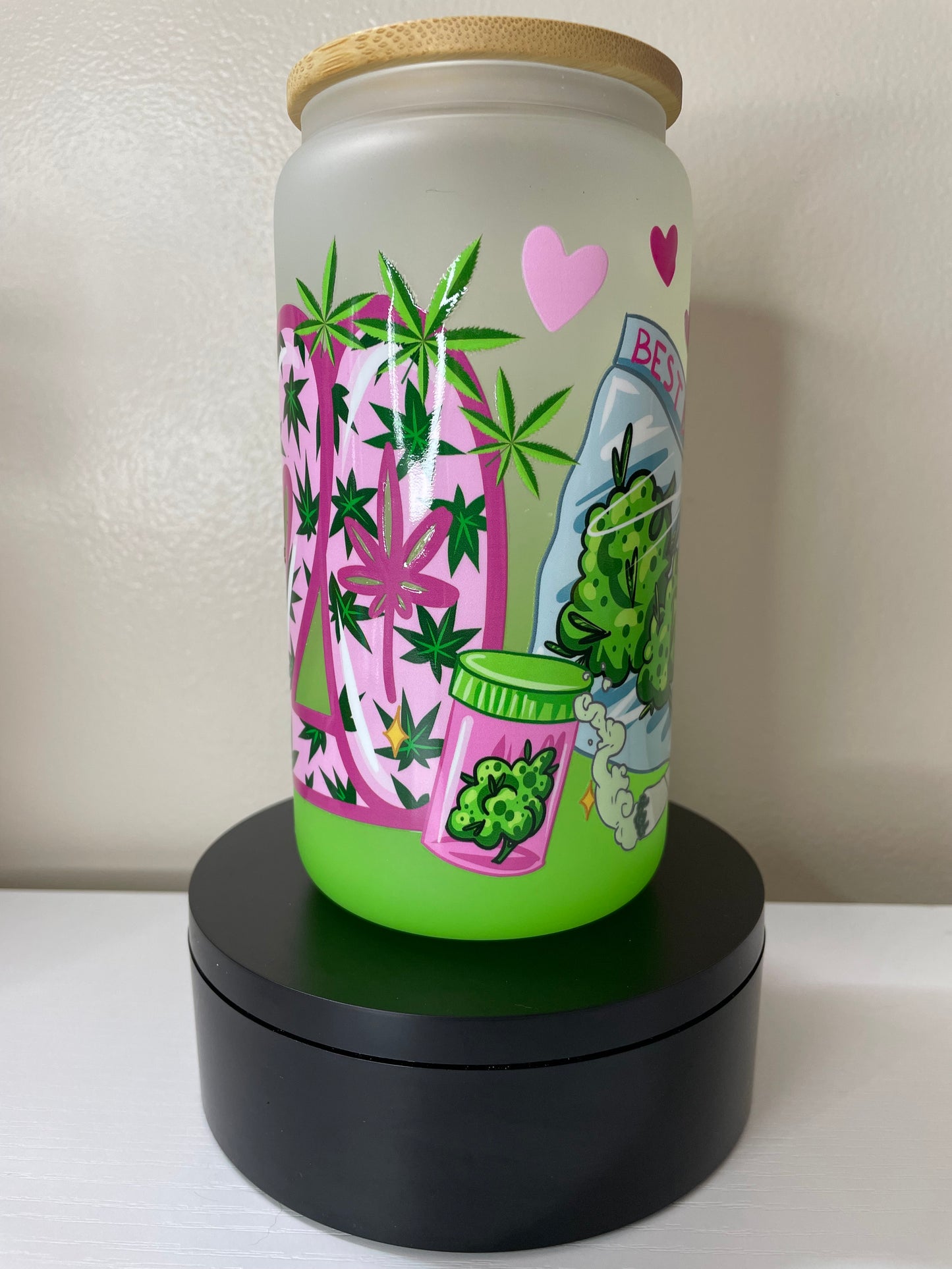 420 16oz glass tumbler