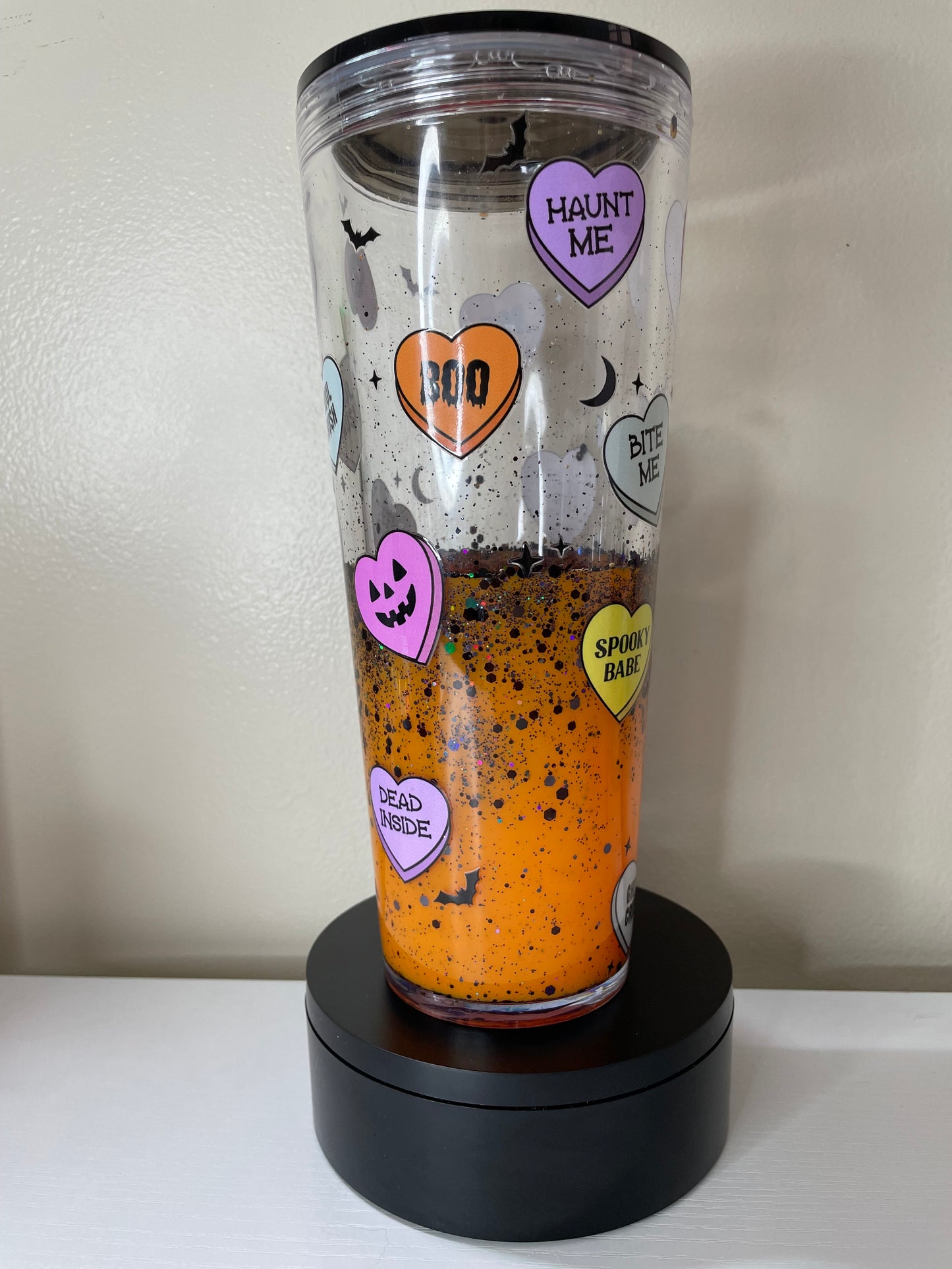 Halloween hearts 24oz lava flow tumbler