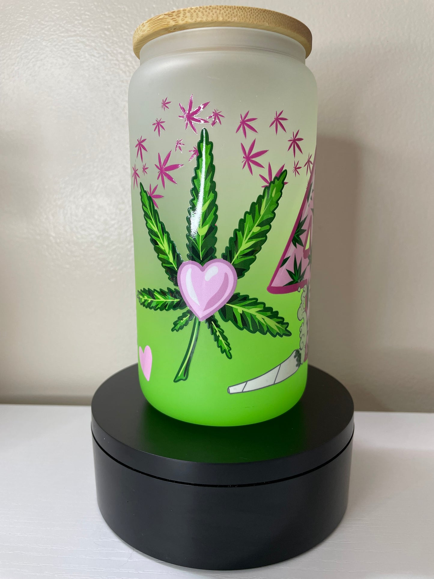420 16oz glass tumbler