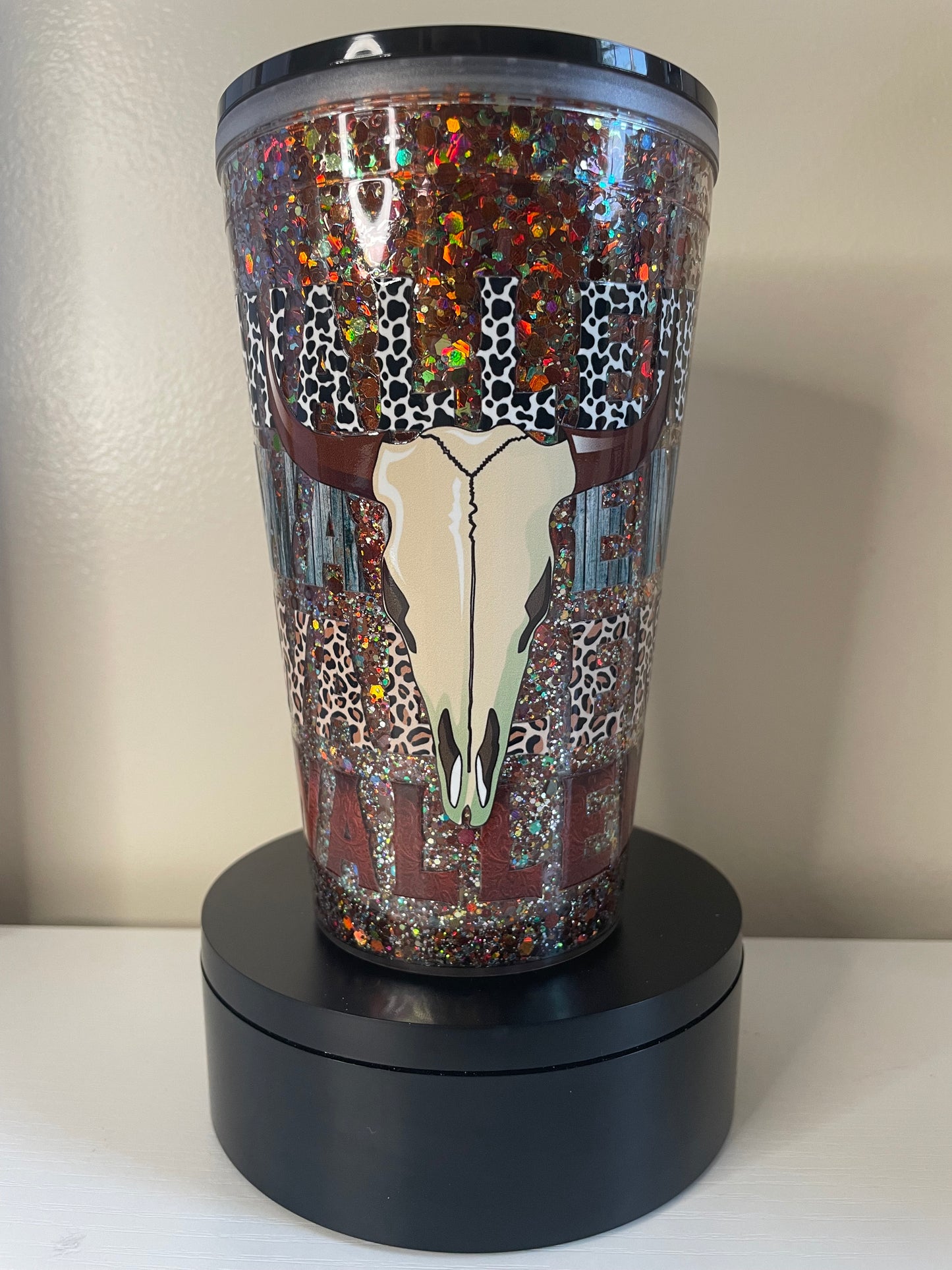 Country 16oz Glitter Globe Tumbler