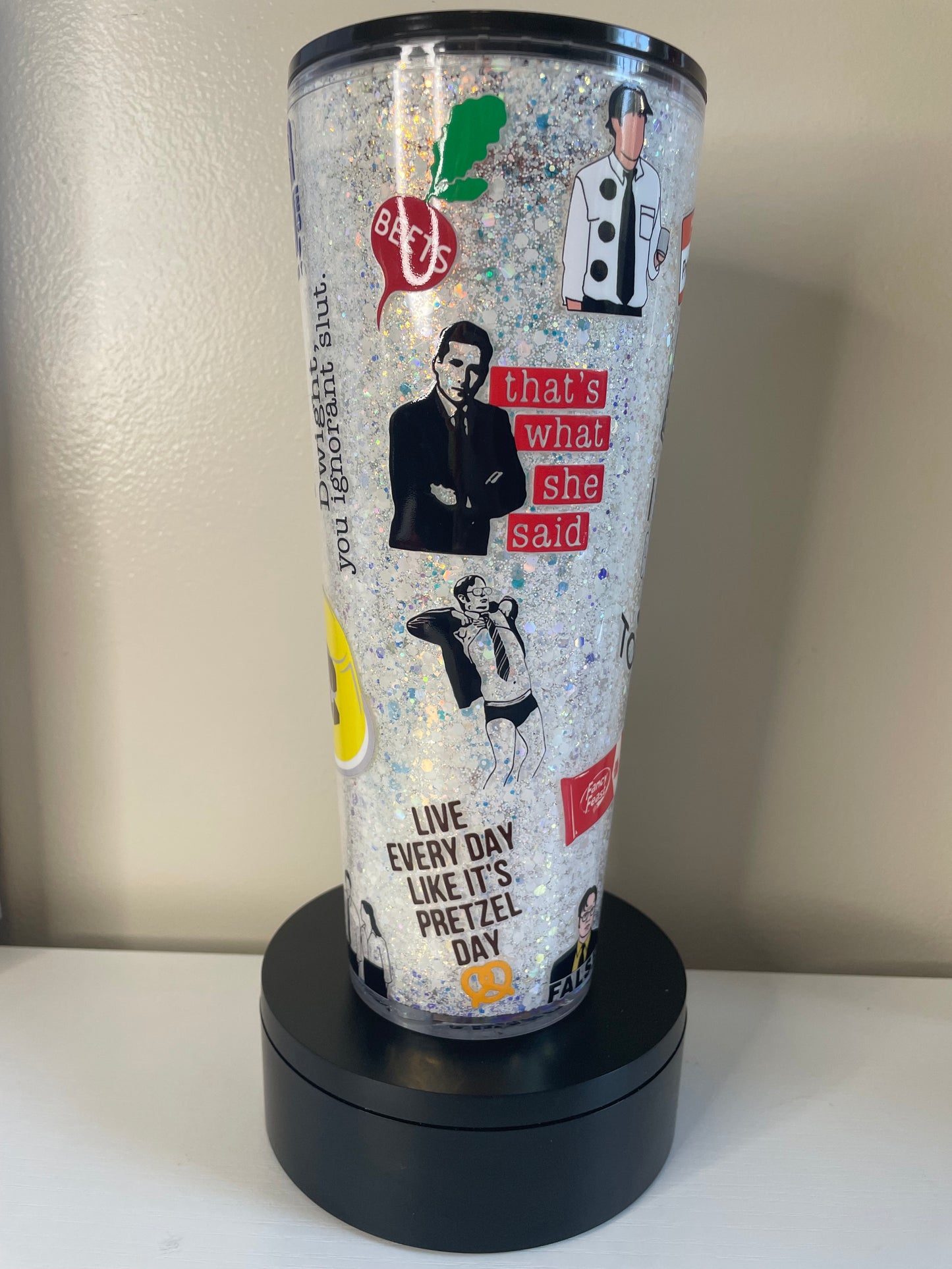 The Workplace 24oz Glitterglobe Tumbler