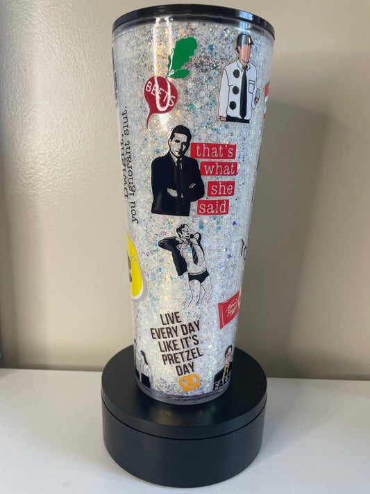 The Workplace 24oz Glitterglobe Tumbler