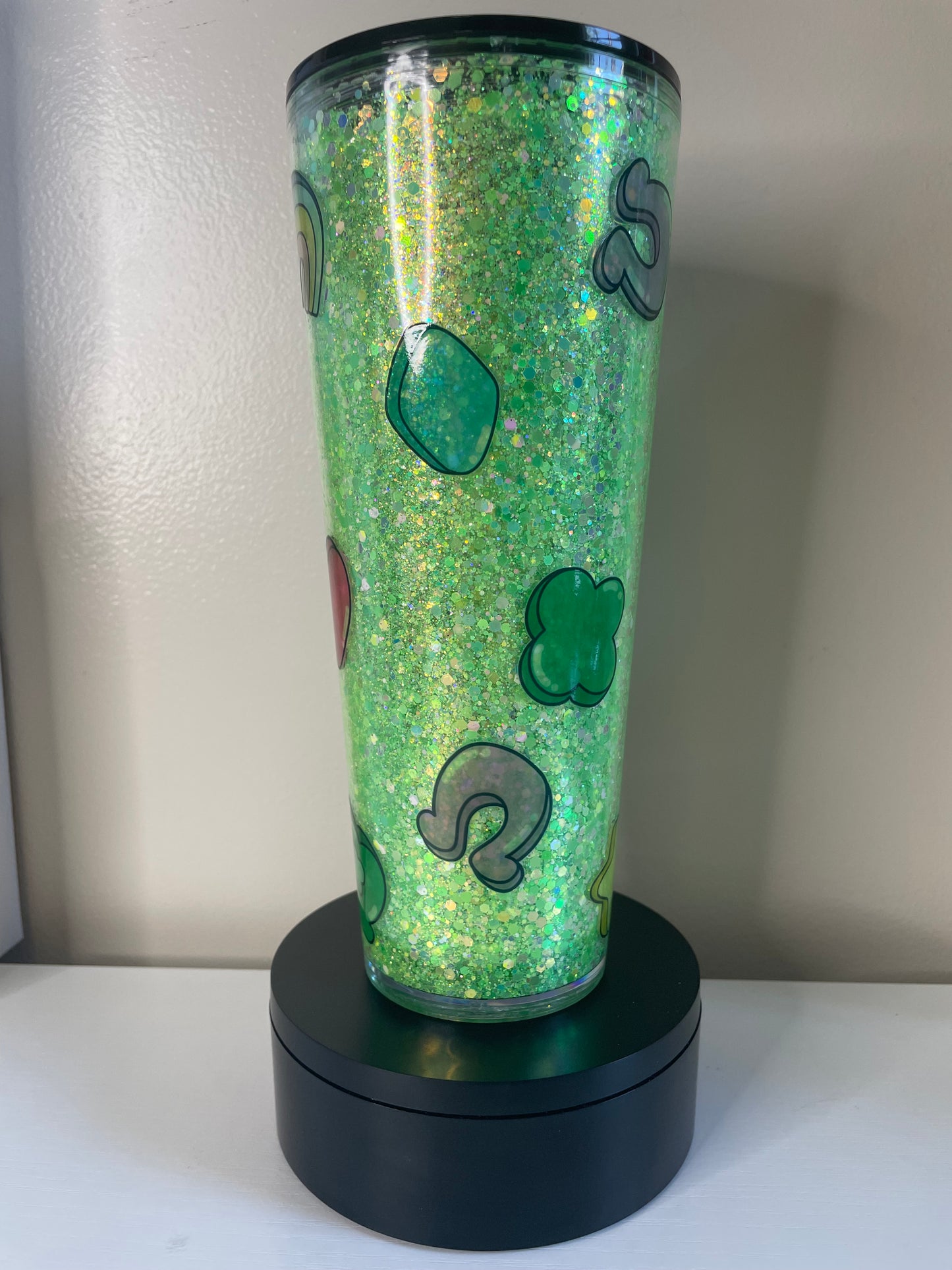 Lucky 24oz Glow Glitterglobe Tumbler