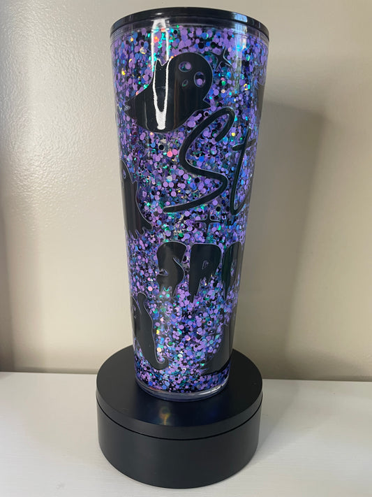Stay Spooky 24oz Snowglobe tumbler