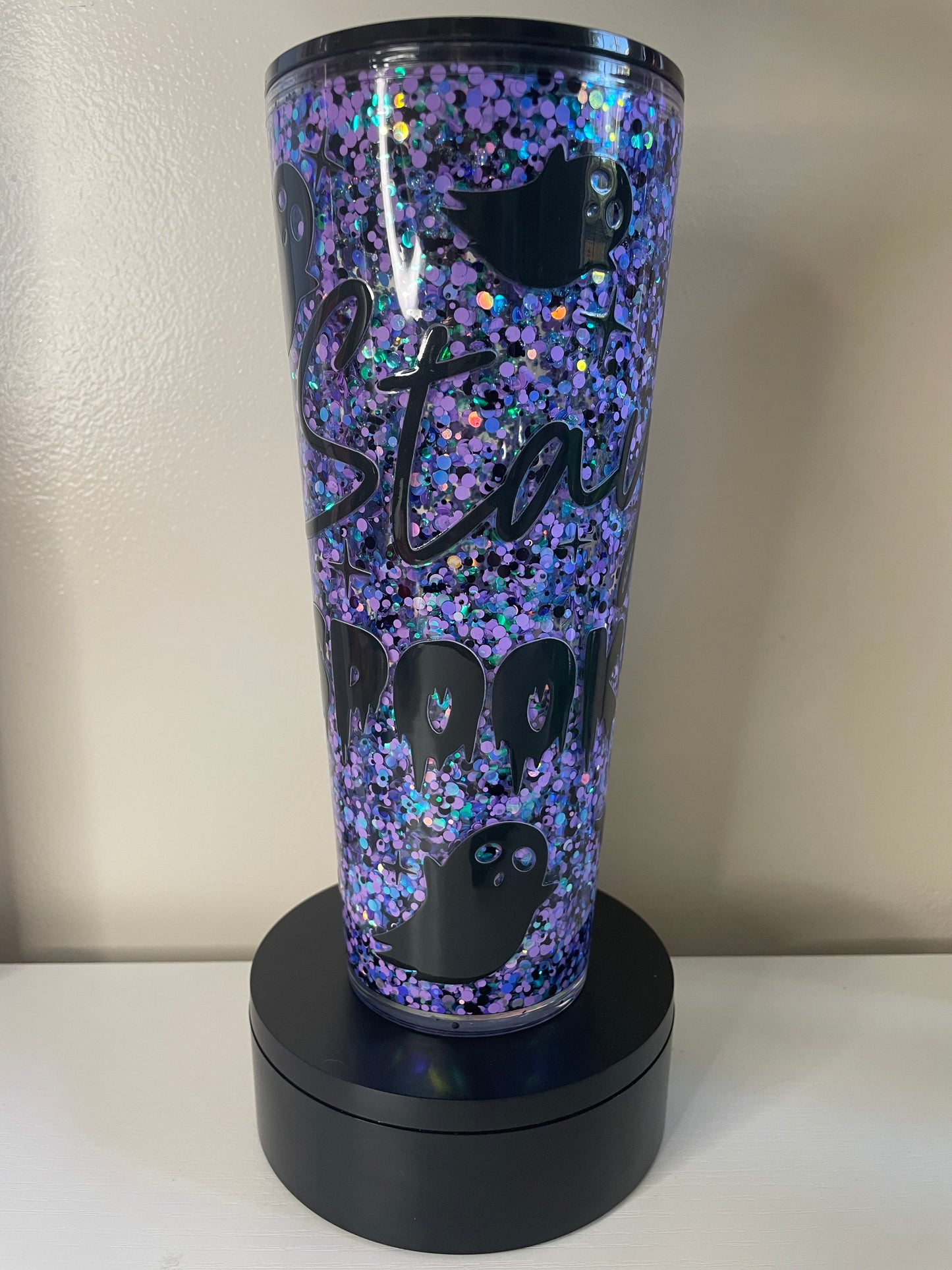 Stay Spooky 24oz Snowglobe tumbler